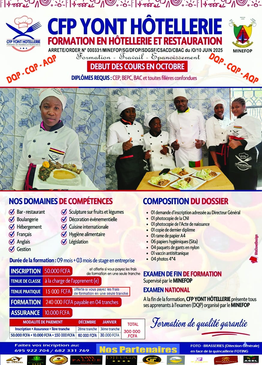 Inscription CFP YONT